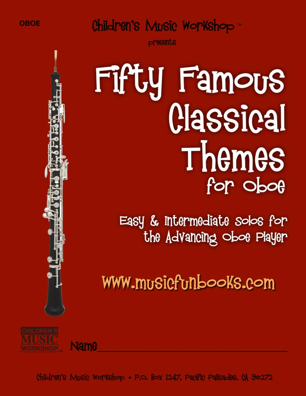 Fifty Famous Classical Themes for Oboe cover