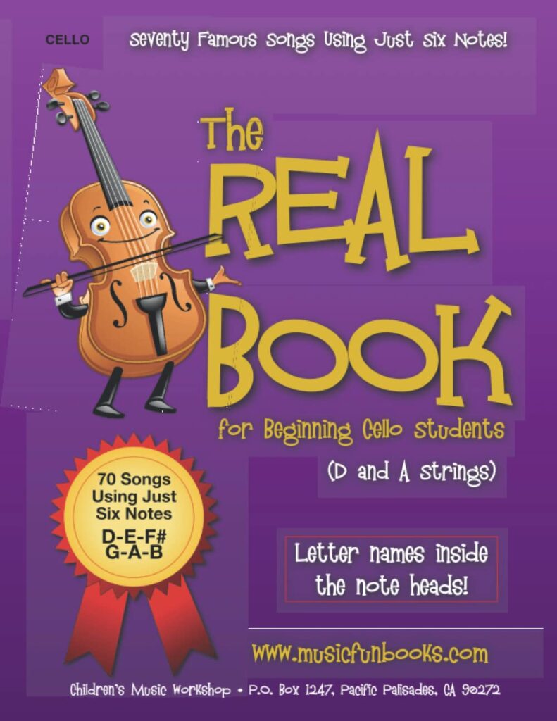 The Real Book for Beginning Cello Students (D and A Strings) cover image
