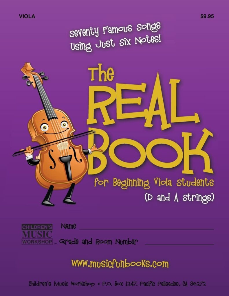 The Real Book for Beginning Viola Students (D and A Strings) cover image