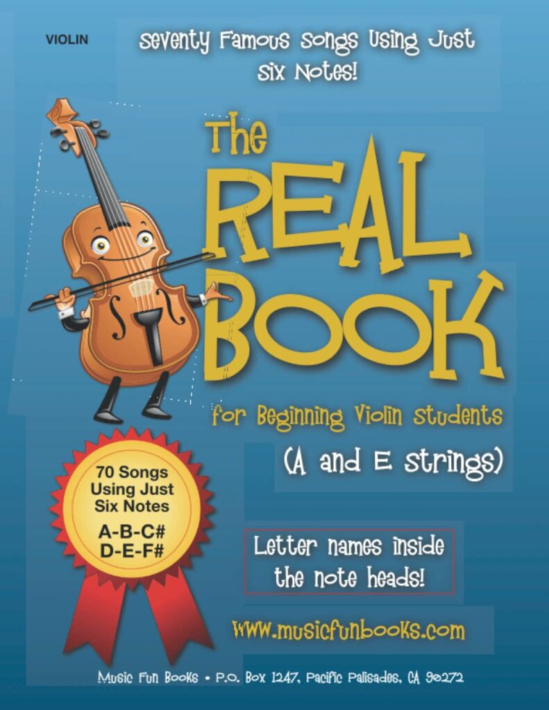 The Real Book for Beginning Violin Students (A and E Strings) cover image