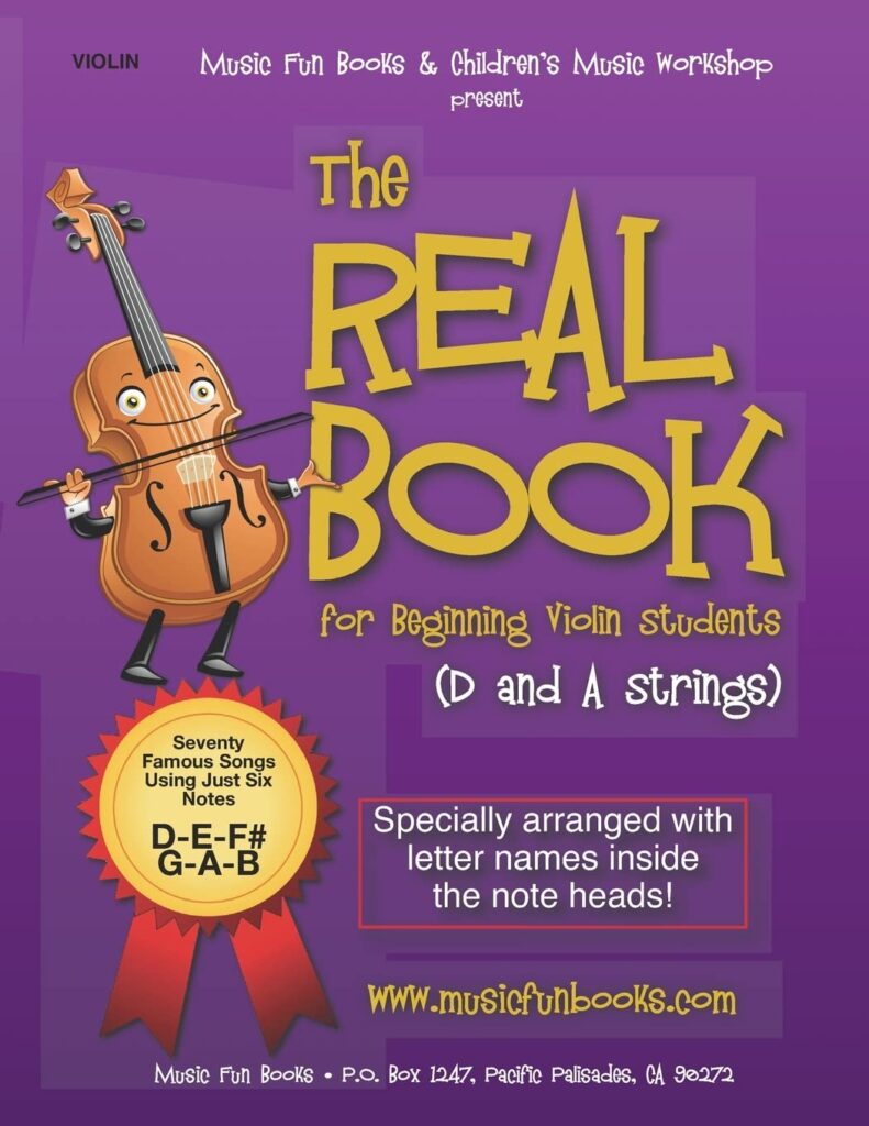 The Real Book for Beginning Violin Students (D and A Strings) cover image