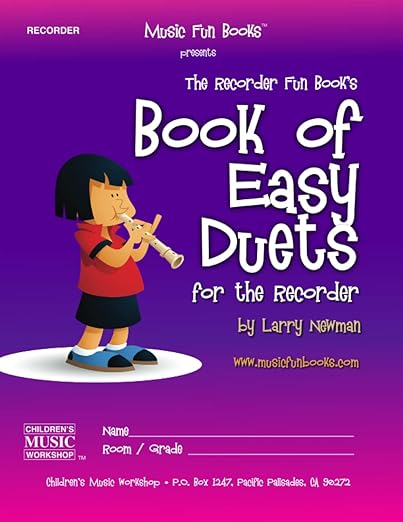 Book of Easy Duets for the Recorder cover image