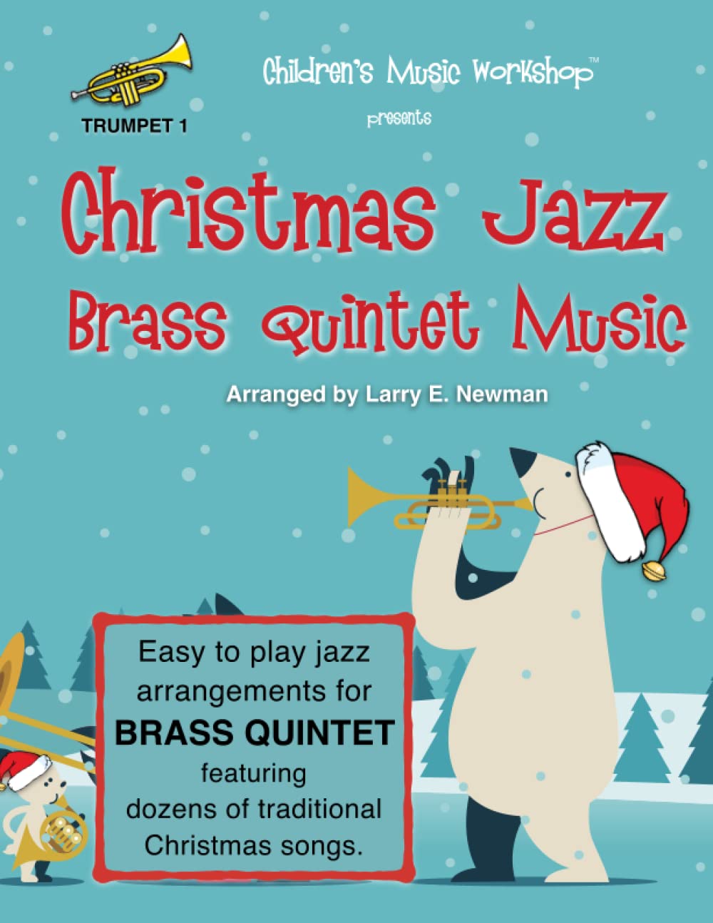 Christmas Jazz Brass Quintet Music Trumpet 1 cover