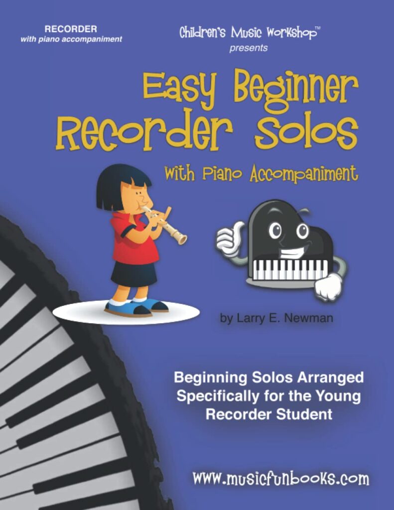 Easy Beginner Recorder Solos with Piano Accompaniment cover image