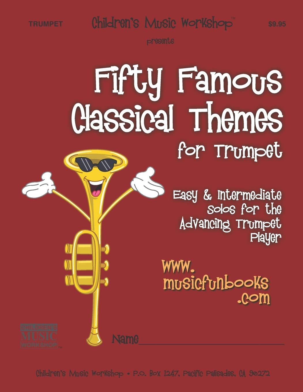 Fifty Famous Classical Themes for Trumpet book cover by Larry E. Newman