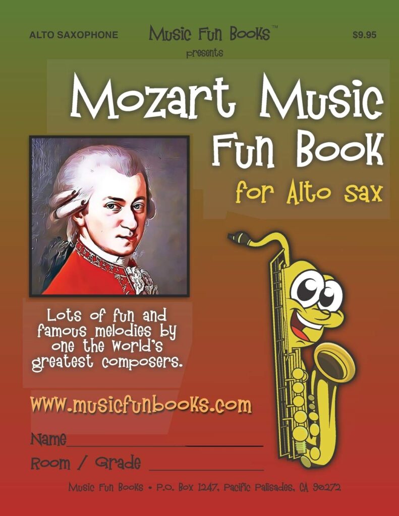 Mozart Music Fun Book for Alto Sax cover image