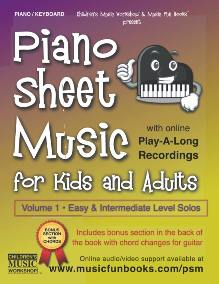 Piano Sheet Music for Kids and Adults (Volume 1) - Music Fun Books