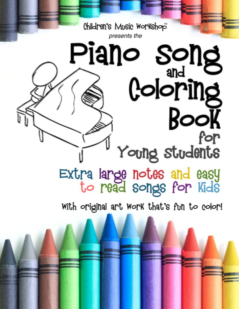 Piano Song and Coloring Book cover image