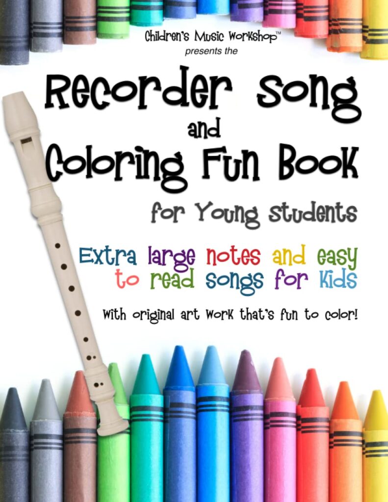 Recorder Song and Coloring Fun Book cover image