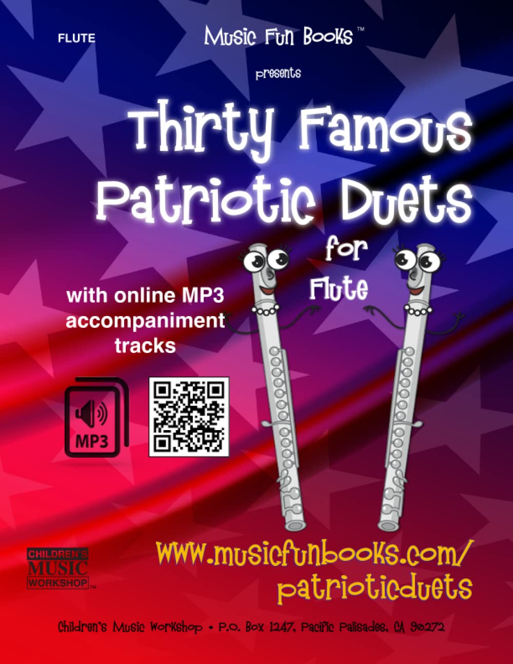 Thirty Famous Patriotic Duets for Flute cover