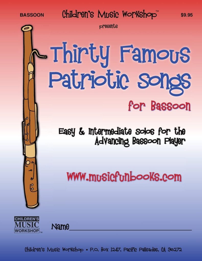 Thirty Famous Patriotic Songs for Bassoon cover image