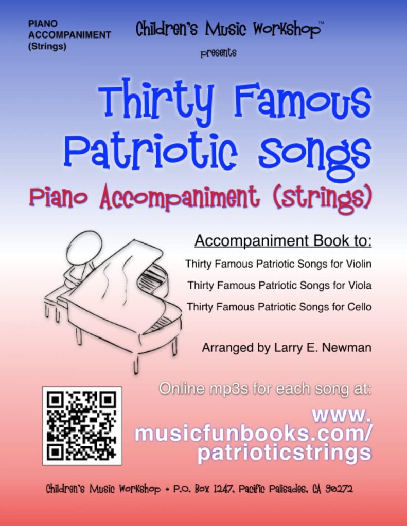 Thirty Famous Patriotic Songs for Piano Accompaniment (Strings) cover image