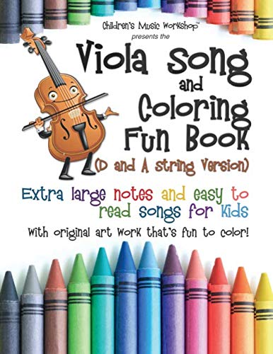 Viola Song and Coloring Fun Book (D and A String Version) cover image