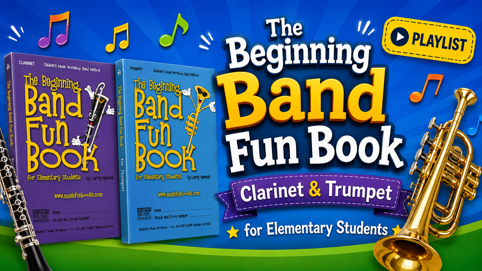 Beginning Band Fun Book Clarinet and Trumpet Video Lessons