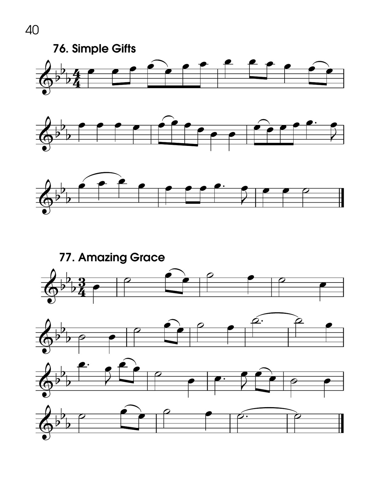 Simple Gifts and Amazing Grace
