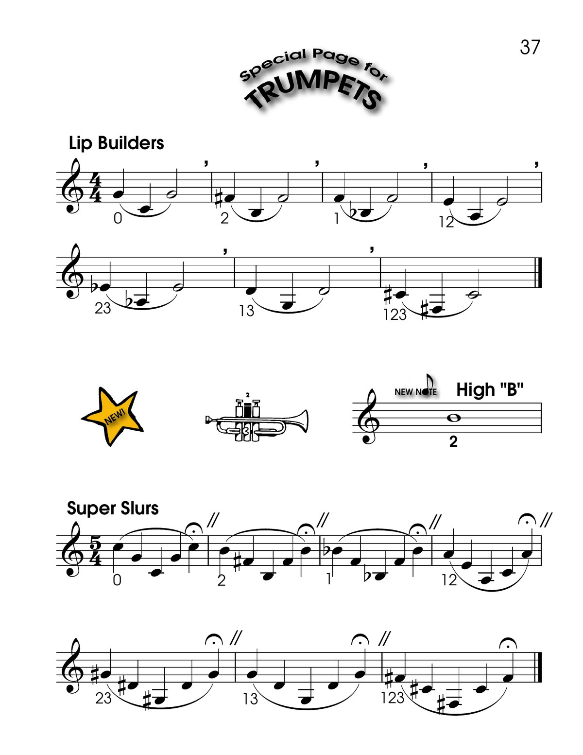 Trumpet Lip Builders and Super Slurs page