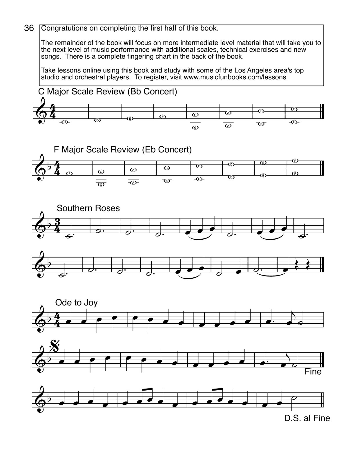 Transition into intermediate material in Best Beginning Trumpet Book