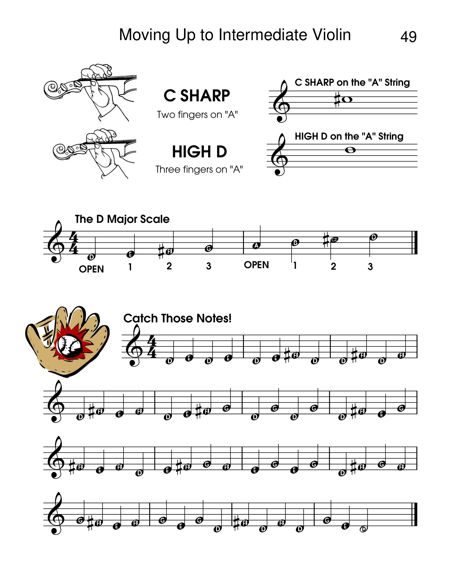Moving Up to Intermediate Violin page