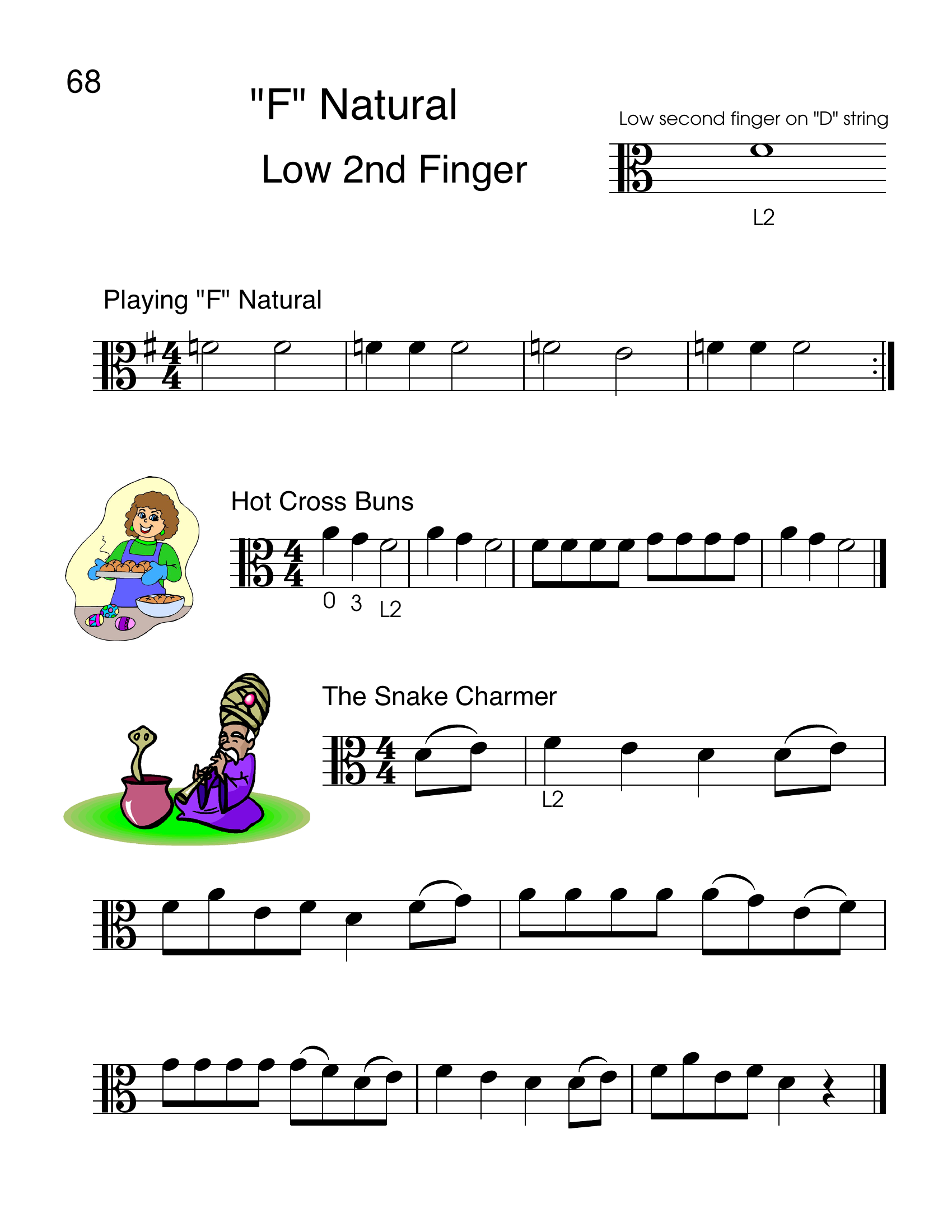 Page 68 from Best Beginning Viola Book for Kids