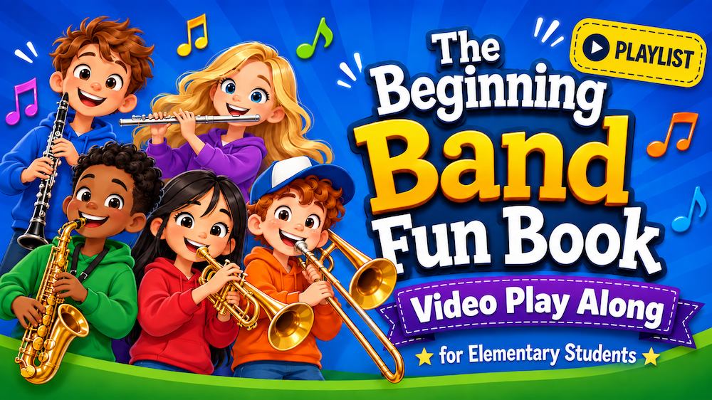Beginning Band Fun Book flute play-along companion video